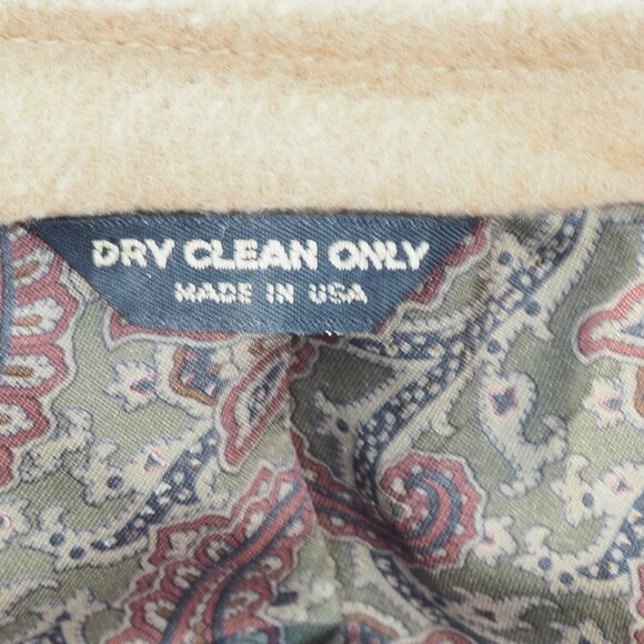 Vintage Bill Blass Blazer Mens 44R Tan Camel Hair USA Preppy Grandpa Paisley - Picture 11 of 11